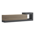 Έπιπλο τηλεόρασης επιτοίχιο Flato sonoma-ανθρακί 150x29.5x38.5εκ