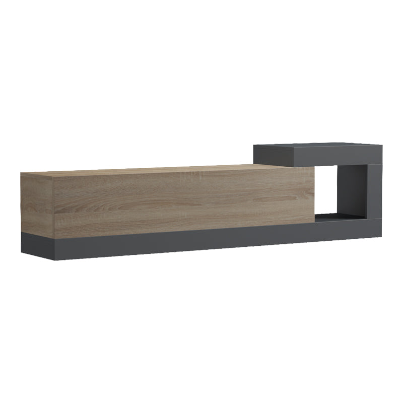 Έπιπλο τηλεόρασης επιτοίχιο Flato sonoma-ανθρακί 150x29.5x38.5εκ