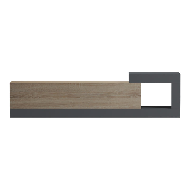 Έπιπλο τηλεόρασης επιτοίχιο Flato sonoma-ανθρακί 150x29.5x38.5εκ
