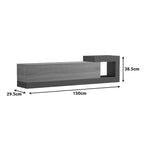 Έπιπλο τηλεόρασης επιτοίχιο Flato sonoma-ανθρακί 150x29.5x38.5εκ