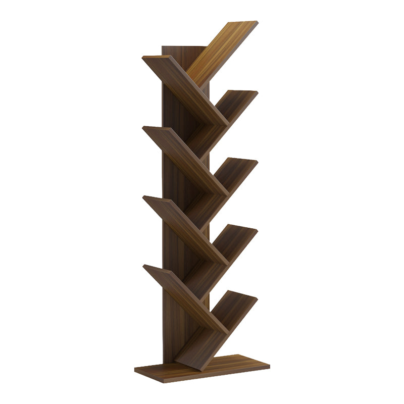 Βιβλιοθήκη Fyllo καρυδί 50x25x141.5εκ