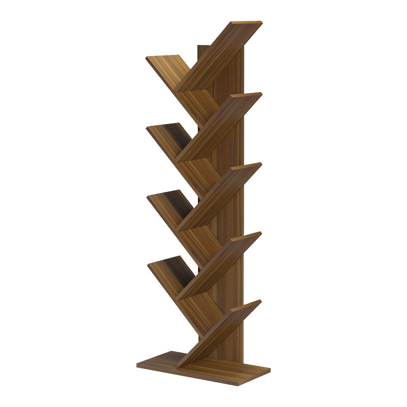 Βιβλιοθήκη Fyllo καρυδί 50x25x141.5εκ