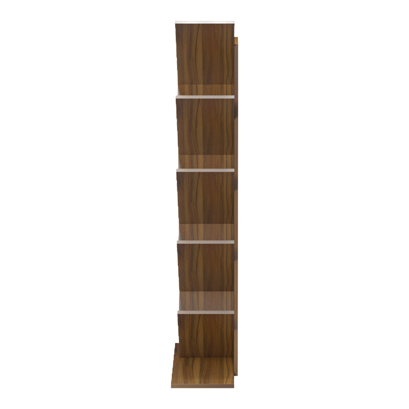 Βιβλιοθήκη Fyllo καρυδί 50x25x141.5εκ