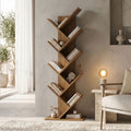 Βιβλιοθήκη Fyllo καρυδί 50x25x141.5εκ