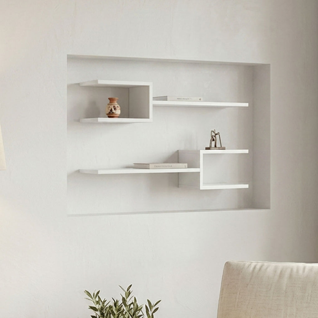 Ραφιέρα τοίχου Galler λευκό 79x19.5x18εκ
