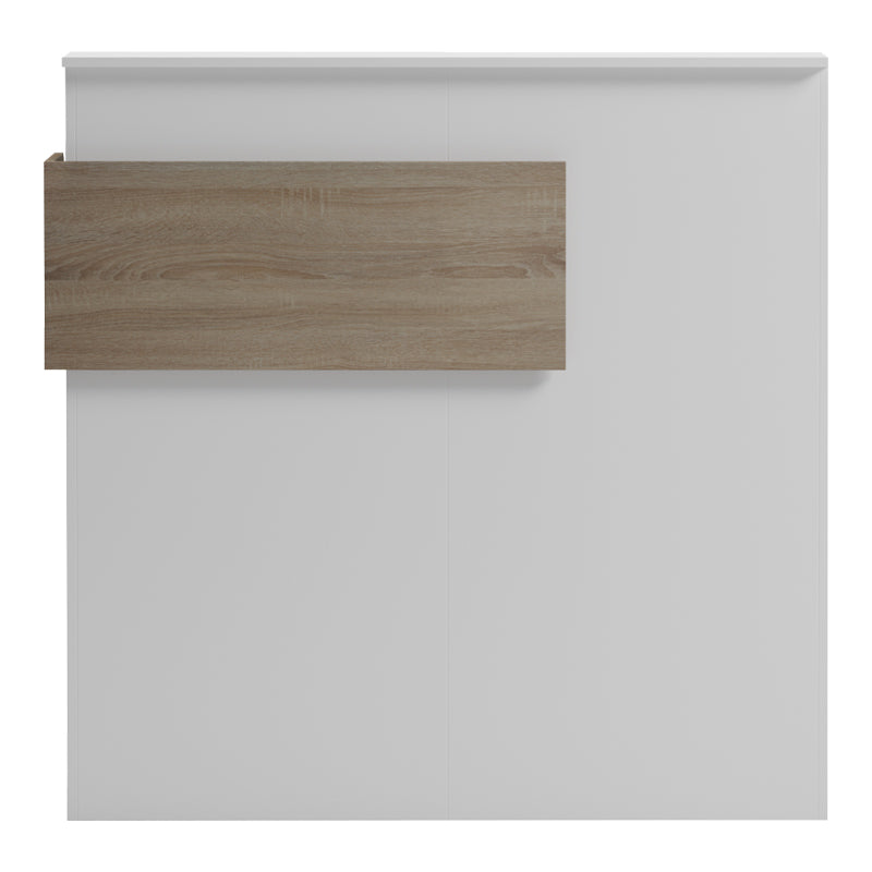 Γραφείο reception Optima με led λευκό-sonoma 110x40x110εκ
