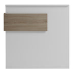 Γραφείο reception Optima με led λευκό-sonoma 110x40x110εκ