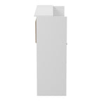 Γραφείο reception Optima με led λευκό-sonoma 110x40x110εκ