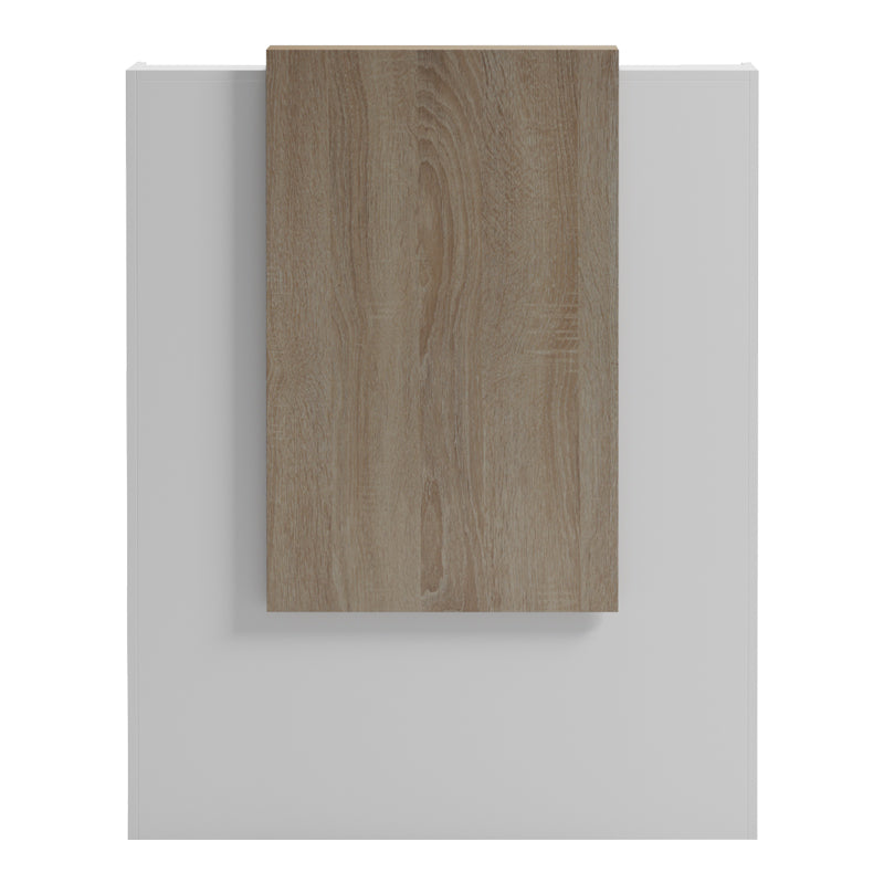 Γραφείο reception Zowel με led λευκό - sonoma 90x40x110εκ