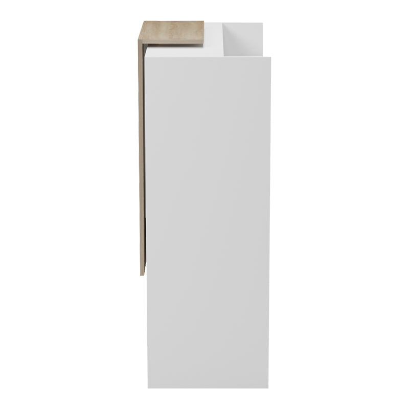 Γραφείο reception Zowel με led λευκό - sonoma 90x40x110εκ