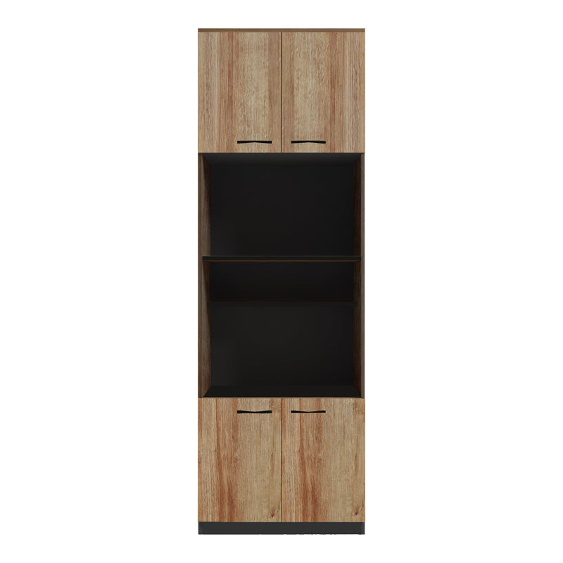 Ντουλάπα κουζίνας Rowan σε ανθρακί-oak απόχρωση 60x42x182εκ