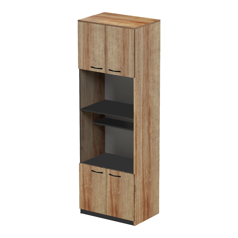 Ντουλάπα κουζίνας Rowan σε ανθρακί-oak απόχρωση 60x42x182εκ