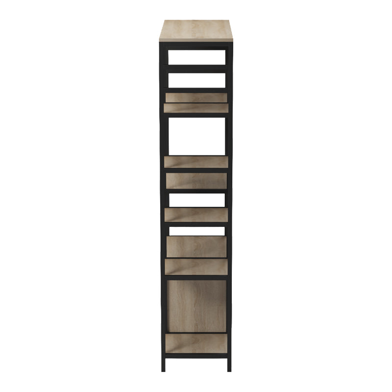 Επιδαπέδια ραφιέρα Ranea sonoma-μαύρο 85x32x150εκ