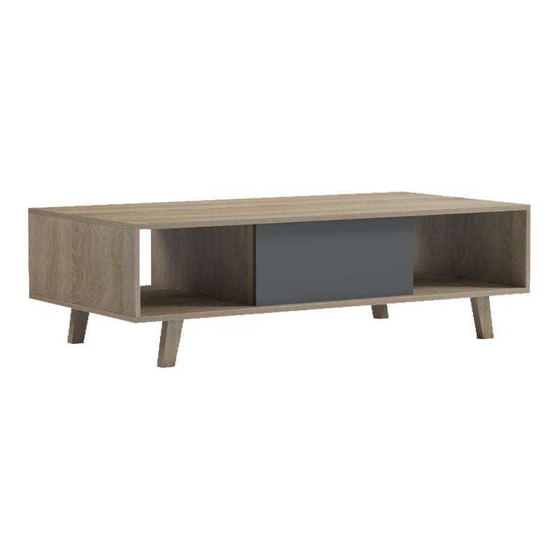 Τραπέζι σαλονιού Elonza sonoma-ανθρακί 120x60x36εκ