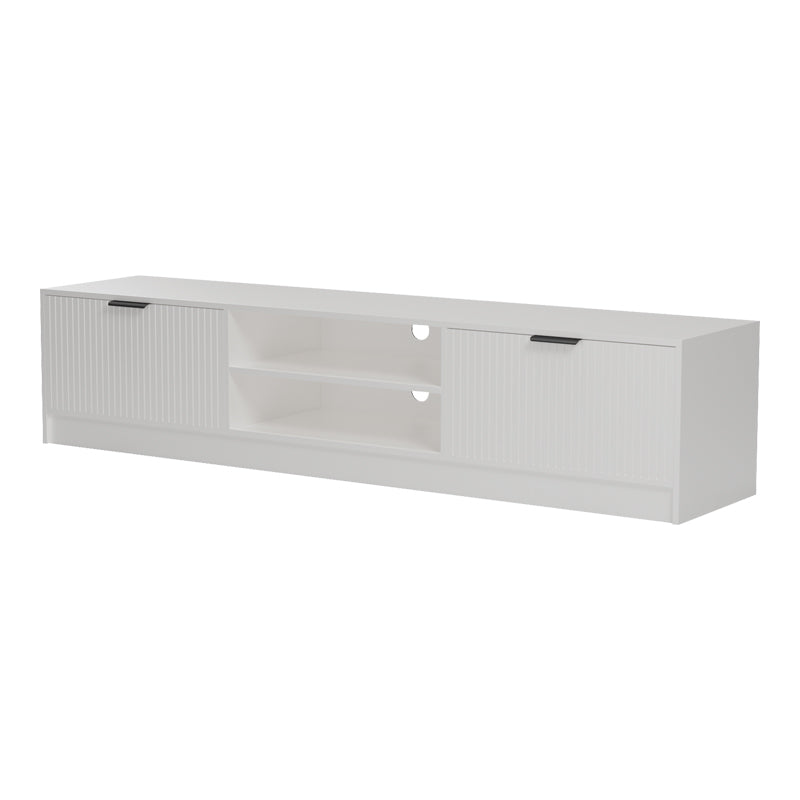Έπιπλο τηλεόρασης Lemardo λευκό 180x40x40εκ