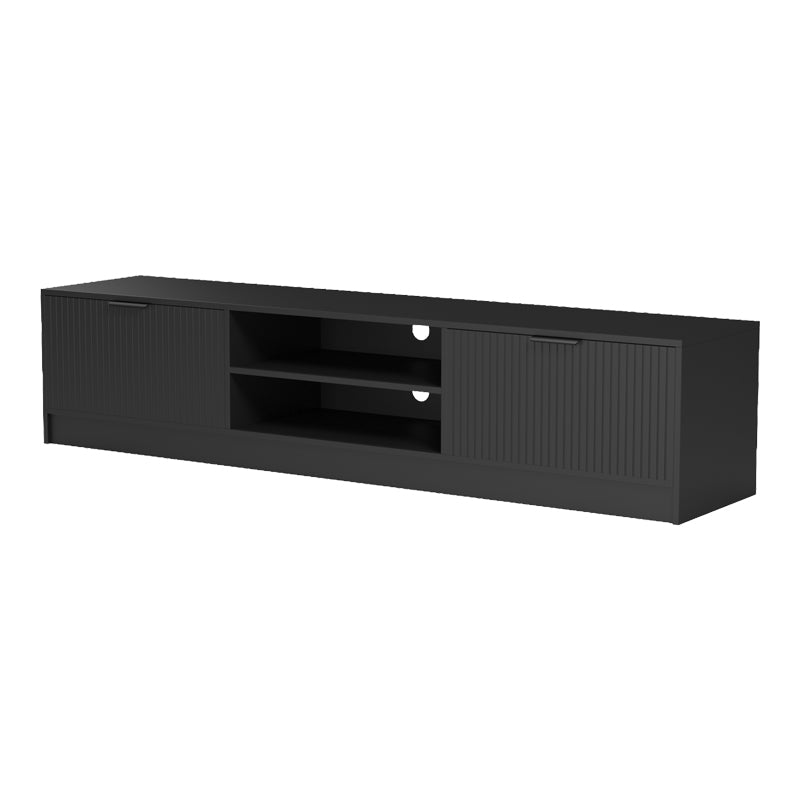 Έπιπλο τηλεόρασης Lemardo μαύρο 180x40x40εκ