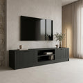 Έπιπλο τηλεόρασης Lemardo μαύρο 180x40x40εκ