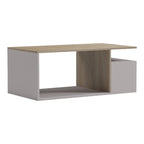 Τραπέζι σαλονιού Wendo taupe-sonoma 91x37x50εκ