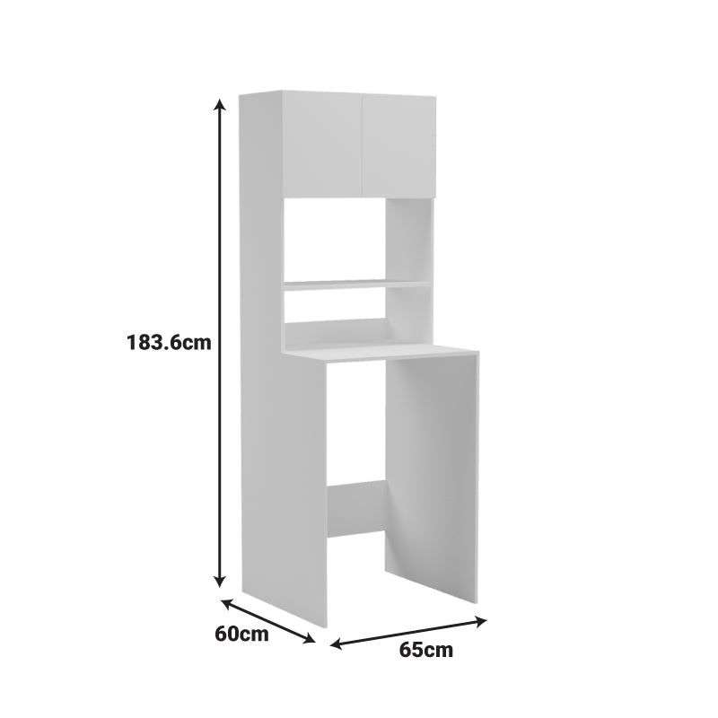 Έπιπλο πλυντηρίου Chaxe λευκό 65x60x183.6εκ