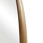 Καθρέπτης οβάλ Marly mdf σε φυσική απόχρωση 50.5x4x127εκ