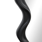 Καθρέπτης Liquid pp σε μαύρη απόχρωση 26x2.7x39εκ
