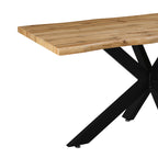 Tραπέζι Gilman MDF sonoma-μαύρο 150x90x75εκ
