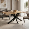 Tραπέζι Gilman MDF sonoma-μαύρο 150x90x75εκ