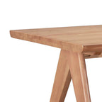 Τραπέζι Winslow ξύλο rubberwood σε ανοιχτό καρυδί χρώμα 180x85x75εκ