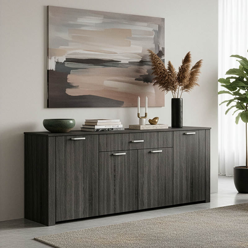 Μπουφές Kinley σε ανθρακί-wenge απόχρωση 210x40x82εκ