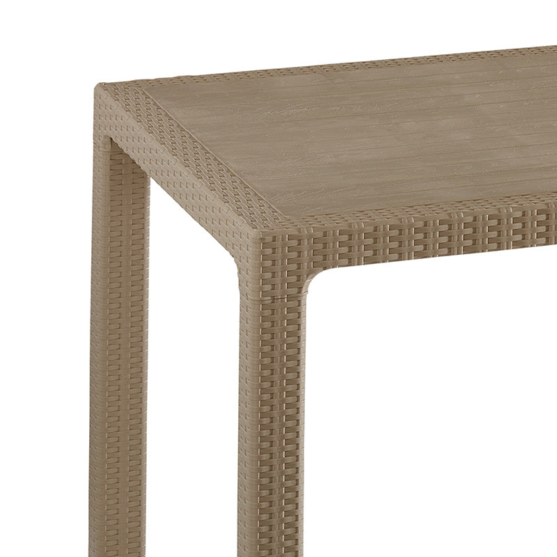 Τραπέζι Explore με UV protection PP cappucino 150x90x73.5εκ