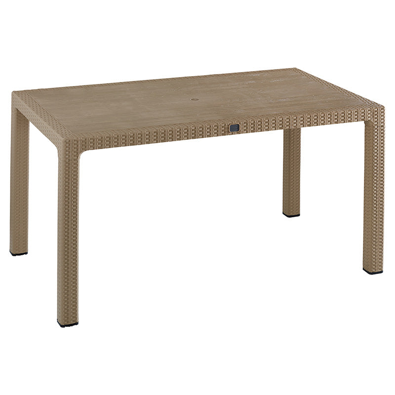 Τραπεζαρία Explore-Ignite σετ 7τεμ PP cappuccino 150x90x73,5εκ.