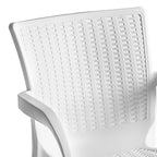 Τραπεζαρία Icon-Festive σετ 5τεμ PP σε λευκή απόχρωση