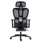 Καρέκλα γραφείου διευθυντή με υποπόδιο Verdant Premium Quality mesh χρώμα μαύρο