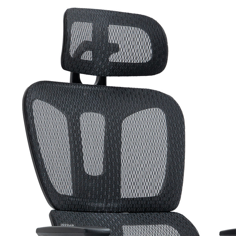 Καρέκλα γραφείου διευθυντή με υποπόδιο Verdant Premium Quality mesh χρώμα μαύρο