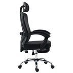 Καρέκλα γραφείου διευθυντή με υποπόδιο Titan Premium Quality ύφασμα-mesh χρώμα μαύρο