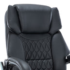 Καρέκλα γραφείου διευθυντή Thrive Premium Quality μηχανισμός massage-θερμαινόμενη πλάτη pu μαύρο