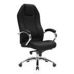 Καρέκλα γραφείου διευθυντή Ionia μαύρο PU 67x49,5x115-123εκ