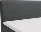 Επενδυμένο Κρεβάτι Evia-Γκρι-180 x 200