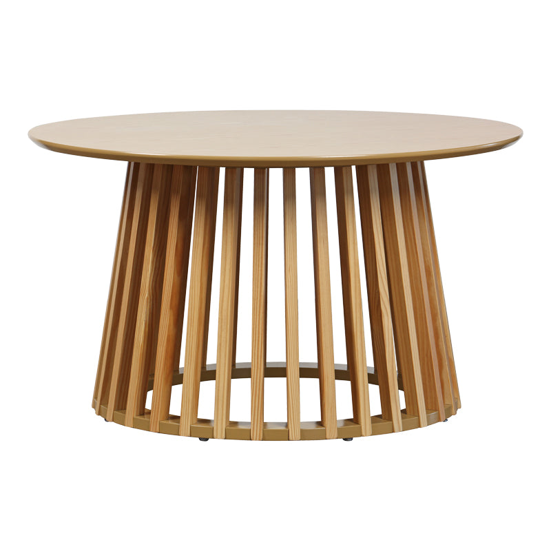 Τραπέζι σαλονιού Domonic mdf/pw σε φυσική απόχρωση Φ80x45εκ