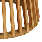Τραπέζι σαλονιού Domonic mdf/pw σε φυσική απόχρωση Φ80x45εκ