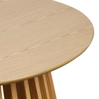 Τραπέζι σαλονιού Domonic mdf/pw σε φυσική απόχρωση Φ80x45εκ