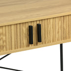 Γραφείο εργασίας Scandi MDF/Metal σε φυσική απόχρωση με μεταλλικά μαύρα πόδια 120x60x76,5εκ