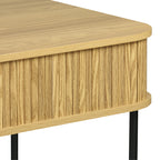 Γραφείο εργασίας Scandi MDF/Metal σε φυσική απόχρωση με μεταλλικά μαύρα πόδια 120x60x76,5εκ