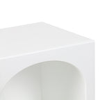 Κομοδίνο Emersi MDF σε λευκή απόχρωση 40x32x70εκ