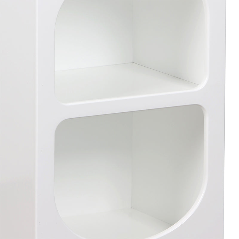 Κομοδίνο Emersi MDF σε λευκή απόχρωση 40x32x70εκ