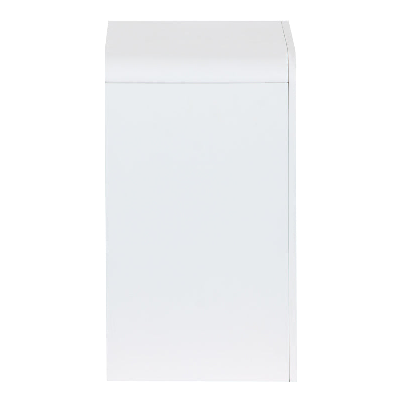 Κομοδίνο Zeplen MDF σε λευκή απόχρωση 40x30x53εκ
