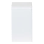 Κομοδίνο Zeplen MDF σε λευκή απόχρωση 40x30x53εκ