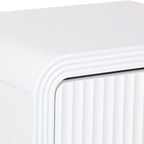 Κομοδίνο Zeplen MDF σε λευκή απόχρωση 40x30x53εκ