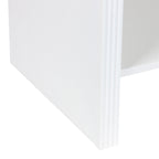 Κομοδίνο Zeplen MDF σε λευκή απόχρωση 40x30x53εκ