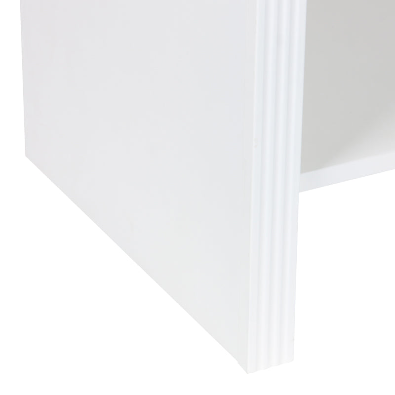 Κομοδίνο Zeplen MDF σε λευκή απόχρωση 40x30x53εκ